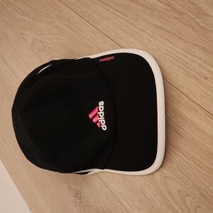 Adidas adizero black white and pink sports baseball cap